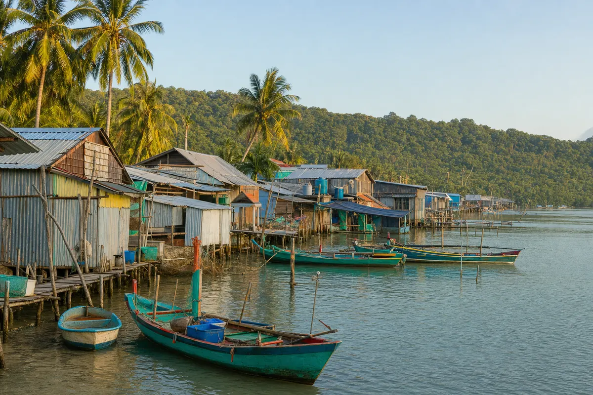 Làng chài truyền thống