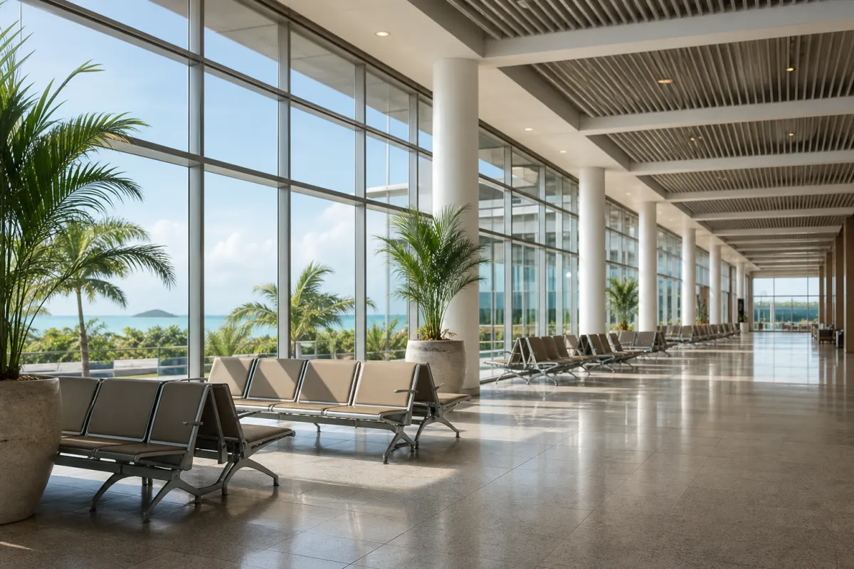 Bên trong sân bay Phú Quốc
